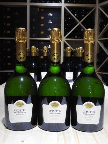 3 B CHAMPAGNE BRUT COMTES DE CHAMPAGNE, 2005,...