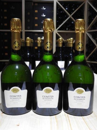 3 B CHAMPAGNE BRUT COMTES DE CHAMPAGNE, 2005,...