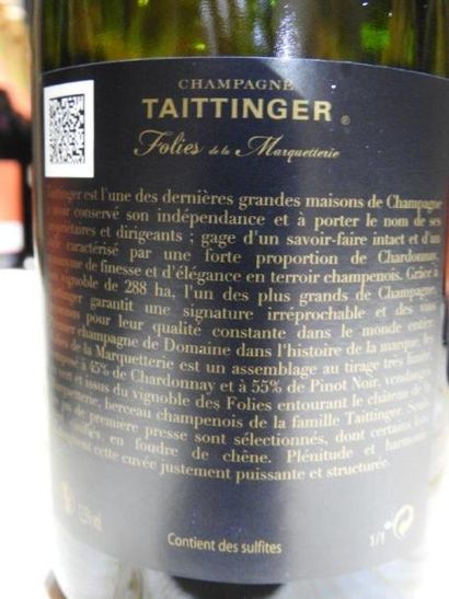 6B CHAMPAGNE BRUT FOLIES DE LA MARQUETTERIE,...
