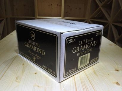 6 B CHÂTEAU GRAMOND (Carton d'origine), 2010,...