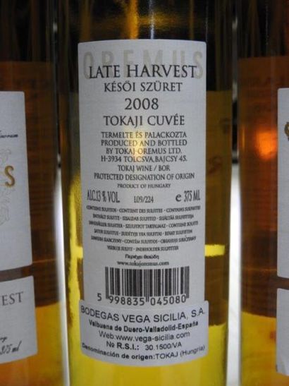 8 1/2 TOKAJI LATE HARVEST, 2008, Oremus ...