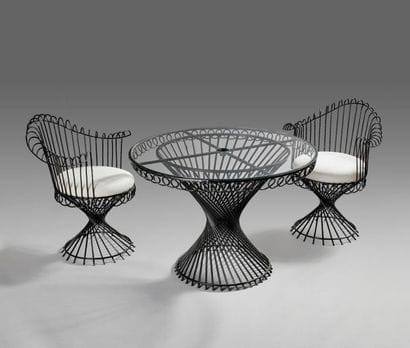 Mathieu MATEGOT (1910-2001).
Paire de fauteuils...