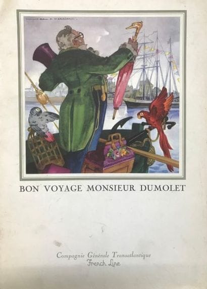PAQUEBOT France.
6 Menus Première classe...