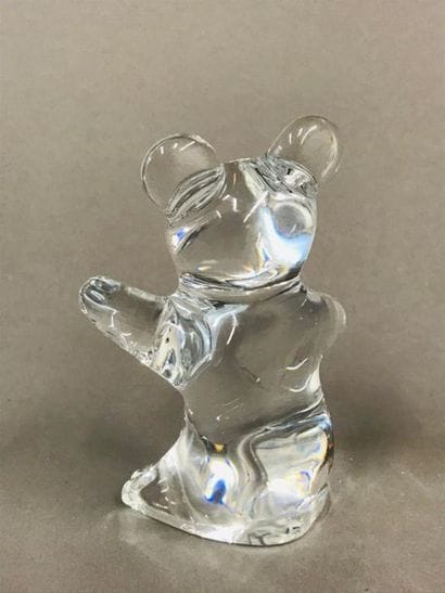 DAUM France.
2 petits sujets en cristal figurant...