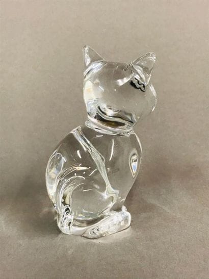 DAUM France.
2 petits sujets en cristal figurant...