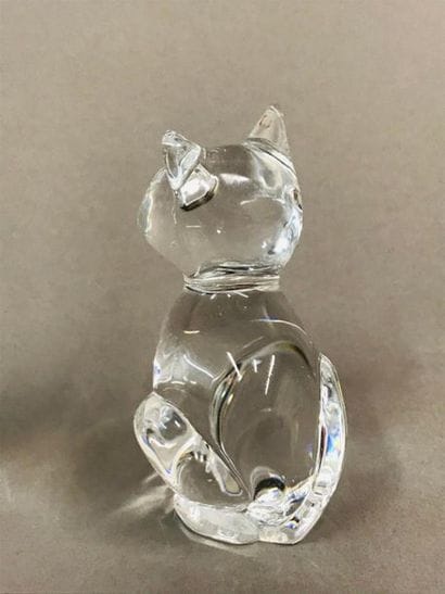 DAUM France.
2 petits sujets en cristal figurant...