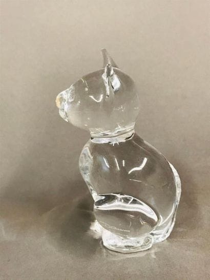 DAUM France.
2 petits sujets en cristal figurant...