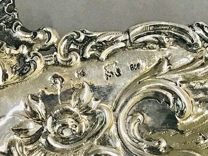 Coupe en argent second titre de forme coquille...