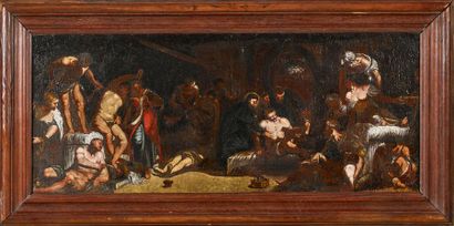 Ecole italienne du XVII-XVIII ème siècle,...