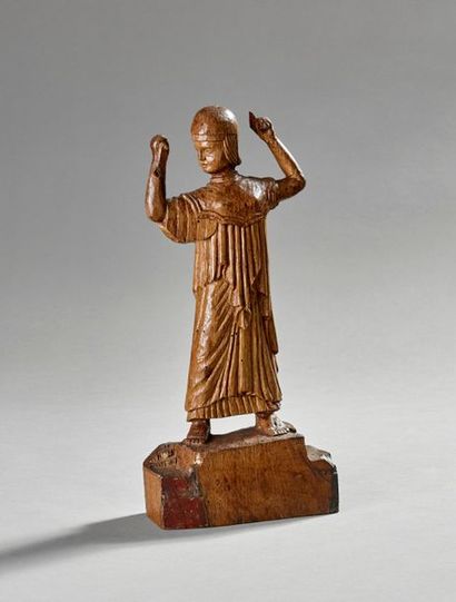 Figure féminine ou sybille sculptée en ronde-bosse.
Pays...
