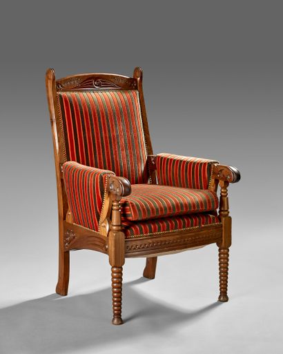 Amédée MILVOY (1860-1929).

Large fauteuil...