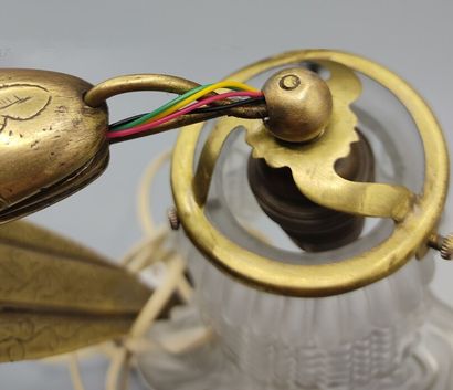 Edgar BRANDT (1880-1960), dans le goût de.

Lampe...