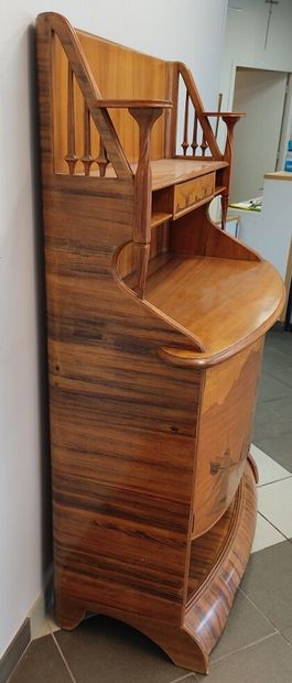 Buffet desserte en bois naturel et bois de...