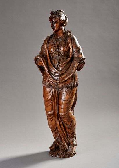 Sainte Femme.

Sujet en bois sculpté.

XVIè...