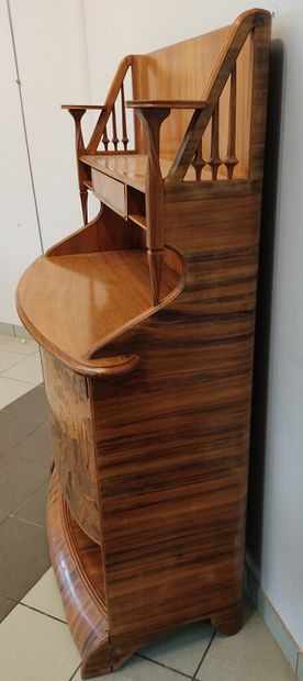 Buffet desserte en bois naturel et bois de...