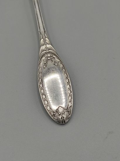 Silver hors d'oeuvres service composed of...