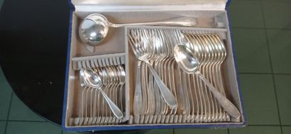 RAVINET DENFERT 

Complete silver household...