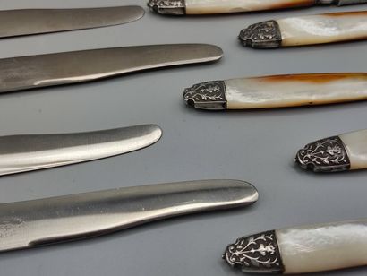 Set of 18 cheese and dessert knives with...
