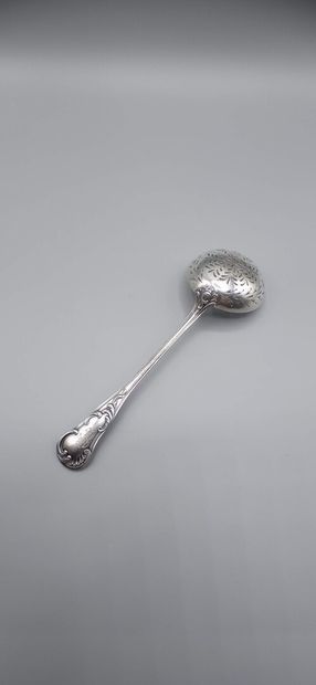 Louis XV style silver sugar spoon 

Spatula...