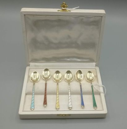 
DENMARK 




Set of 6 Moka spoons in gold...