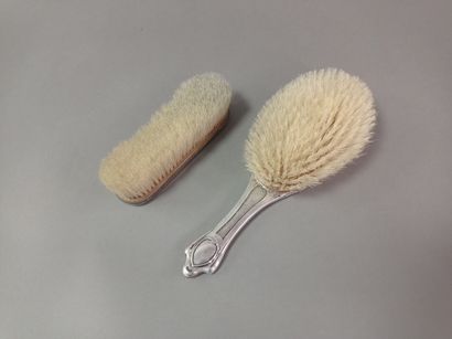Set of 2 ART NOUVEAU brushes with silver...