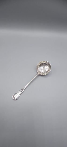 Louis XV style silver sugar spoon 

Spatula...