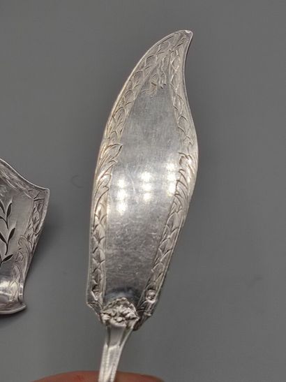 Silver hors d'oeuvres service composed of...