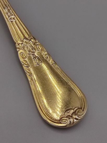 Stew spoon / serving spoon in silver entirely...