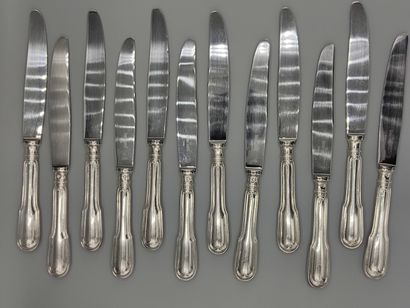 Full set of table knives (12) of filets model...