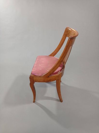 Ensemble de salon en bois de loupe et bois...