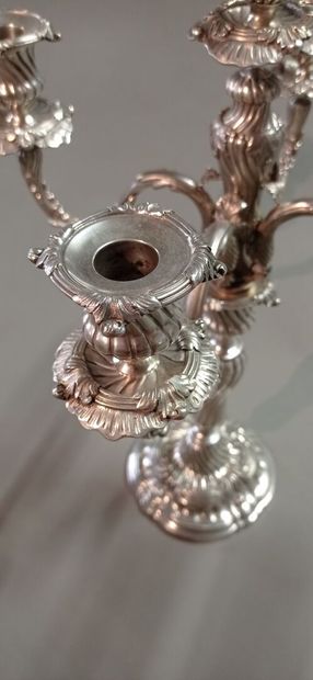 DURAND in Paris.

Pair of important silver...