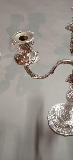 DURAND in Paris.

Pair of important silver...