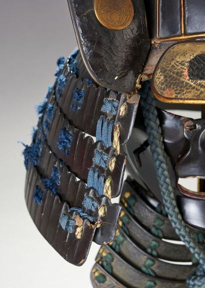 Casque de samouraï suji-bachi kabuto et menpo...