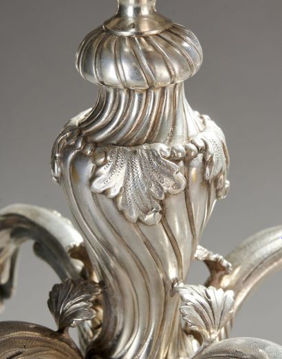 DURAND in Paris.

Pair of important silver...
