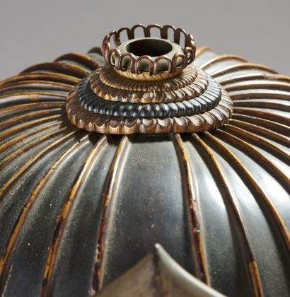 Casque de samouraï suji-bachi kabuto et menpo...