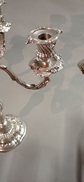 DURAND in Paris.

Pair of important silver...