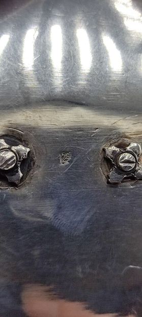Large pair of silver and vermeil double-salters.

Salerons...