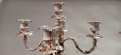 DURAND in Paris.

Pair of important silver...