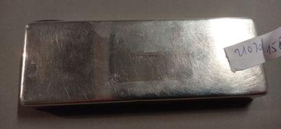 TONNEL, Paris.

Cigarette box in silver,...