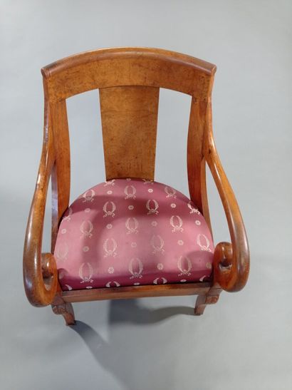 Ensemble de salon en bois de loupe et bois...