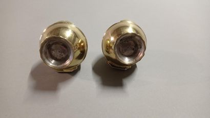 Paire de boîtes à savon et à éponge en métal...
