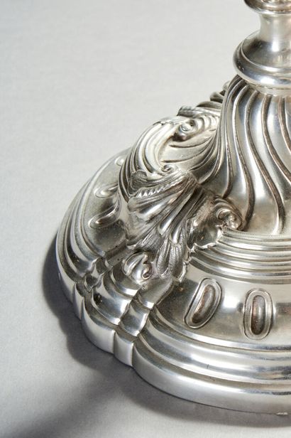 DURAND in Paris.

Pair of important silver...
