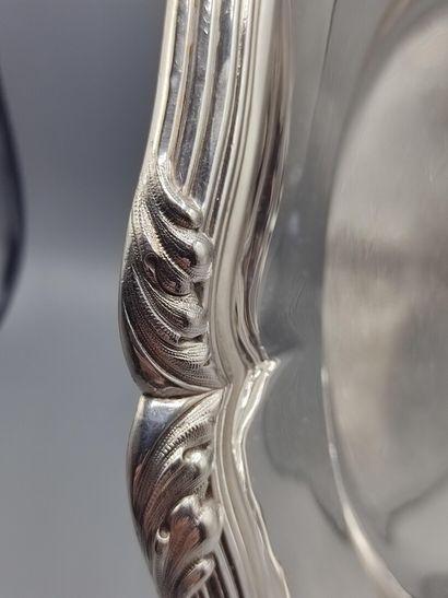 Round silver dish of strong filets model,...