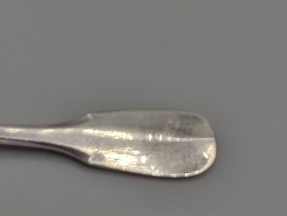 Service of forks (12) with oysters in silver...