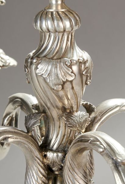 DURAND in Paris.

Pair of important silver...