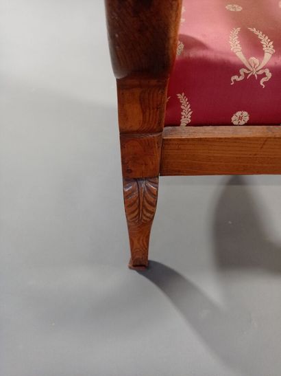 Ensemble de salon en bois de loupe et bois...