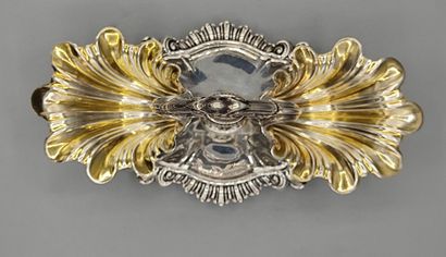 Large pair of silver and vermeil double-salters.

Salerons...