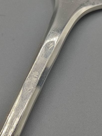 Service of forks (12) with oysters in silver...