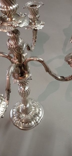 DURAND in Paris.

Pair of important silver...