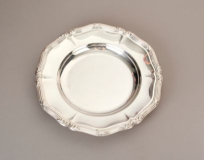 Round silver dish of strong filets model,...
